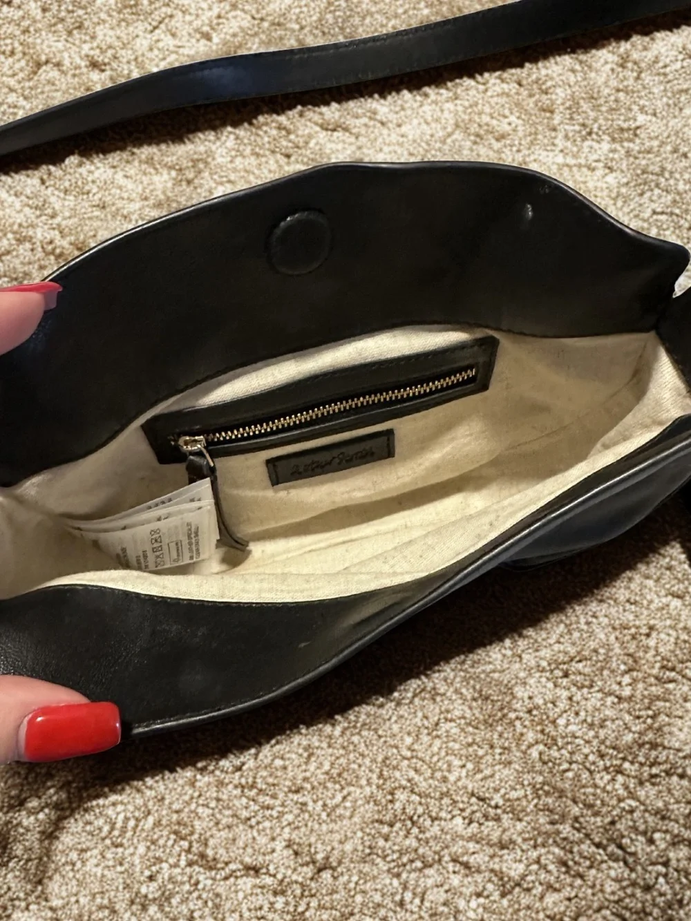 & Other Stories Leather Black Handbag